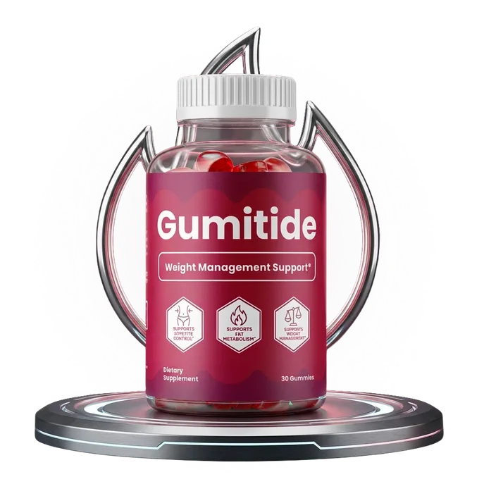Gumitide apple cider vinegar and BHB weight-management gummies bottle