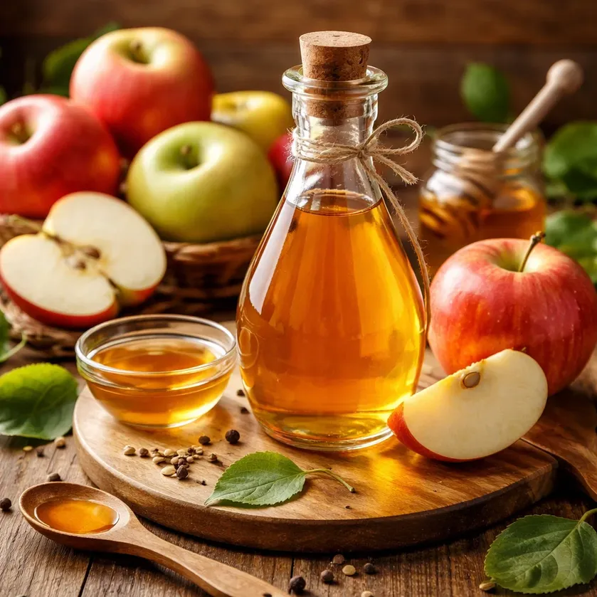 Apple cider vinegar and fresh apples, the star ingredient in Gumitide
