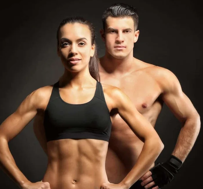 Active, fit couple representing a steady everyday routine