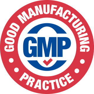 Good Manufacturing Practice certified badge